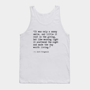 F. Scott Fitzgerald Quote Tank Top